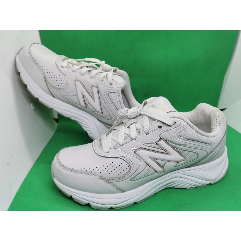 New Balance 840 GG2 Abzorb Walking Shoes White Rose Gold Women Size 8.5 D Wide